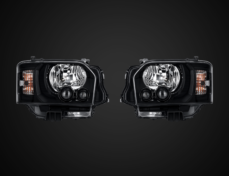HIBANA TOYOTA Hiace LED Headlight Assembly | Black