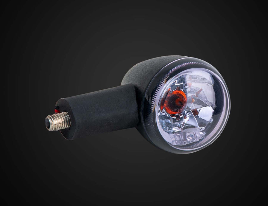 HIBANA 2 IN 1 LED Turn Signals Position Black M10 Universal