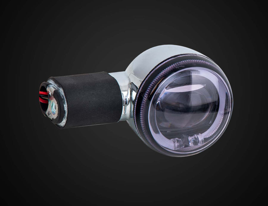 HIBANA 3 IN 1 LED Front Turn Signals Position Auxiliary Chrome for Honda Cross CUB 110
