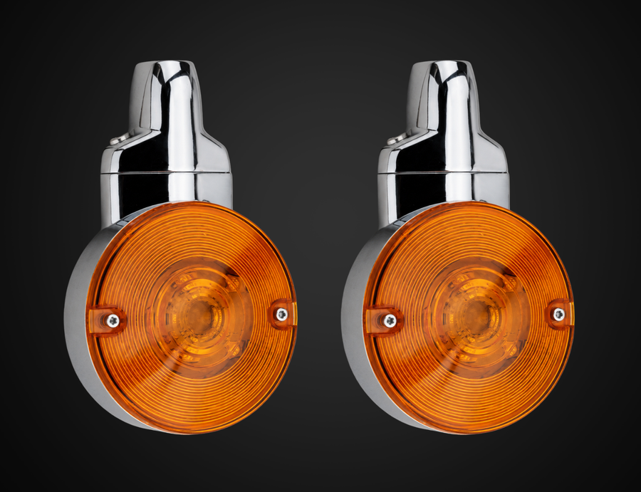 HIBANA 3 inch LED turn signals Type B for Harley touring models front pair