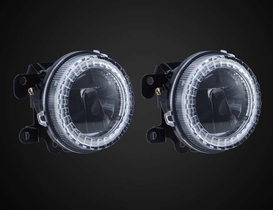 HIBANA 90mm LED dual colour fog lights Type A front pair