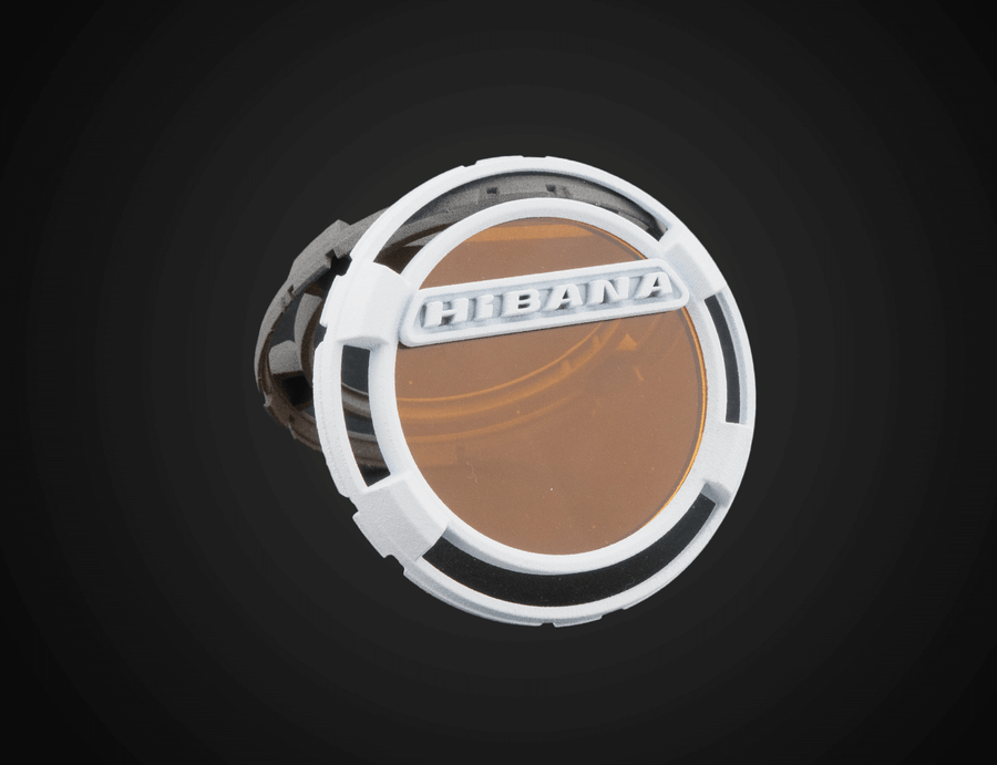 HIBANA LED Auxiliary Light White Cover with Amber Filter