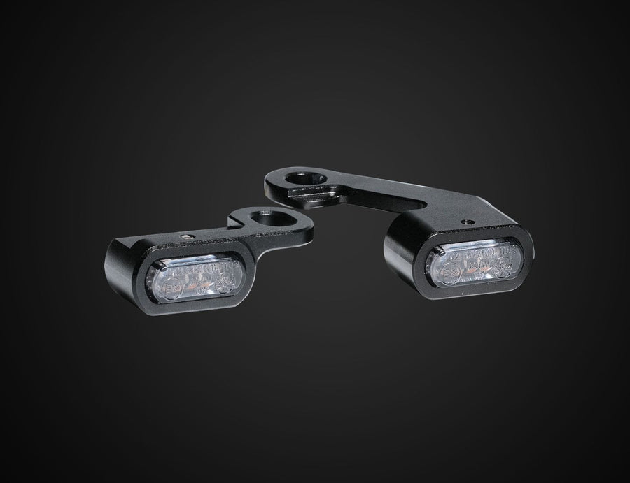 HIBANA Under Perch LED Turn Signals T072 for Touring and Softail mechanical clutch